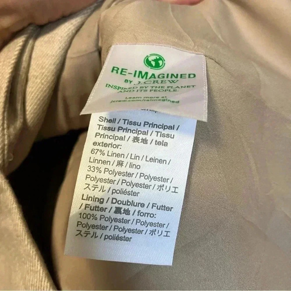 NWT J. Crew Parke Linen blend blazer  jacket - Picture 5 of 7